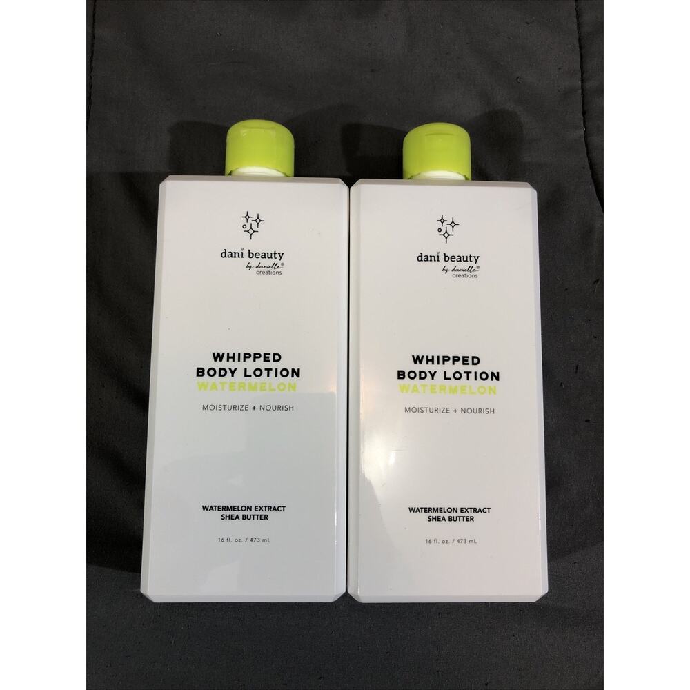 2 PACK ~ DANI BEAUTY By Daniella Collections Whipped Body Lotion Watermelon 32oz